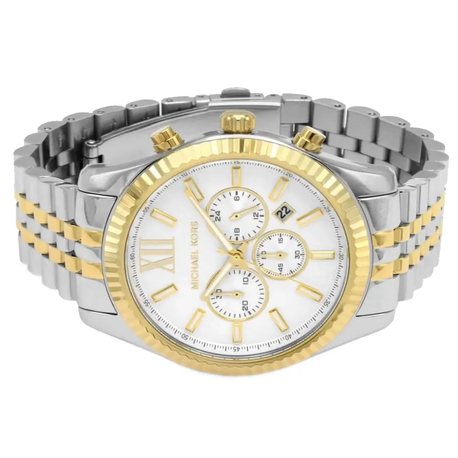 Michael Kors(MK) Lexington White Dial Men's Watch- MK8344